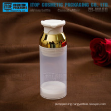 ZB-MA80 80ml frosted clear smooth surface big pump capacity pp cosmetics plastic containers for sale